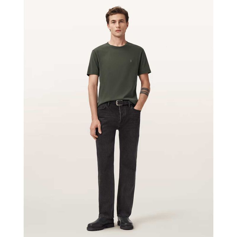 AllSaints Brace Brushed Cotton Crew Neck T-Shirt image number 3